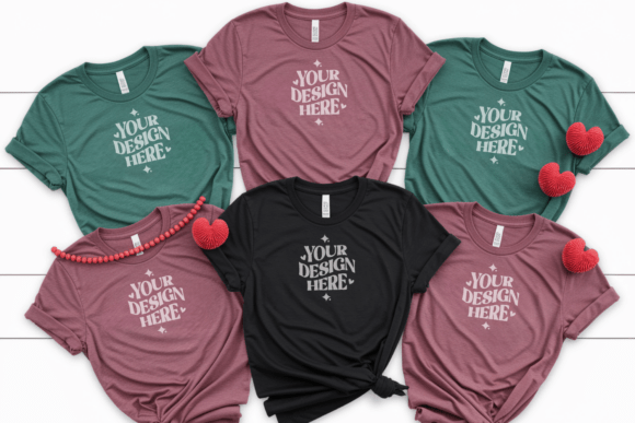 BC3001 Christmas Group T-Shirt Mockup 3