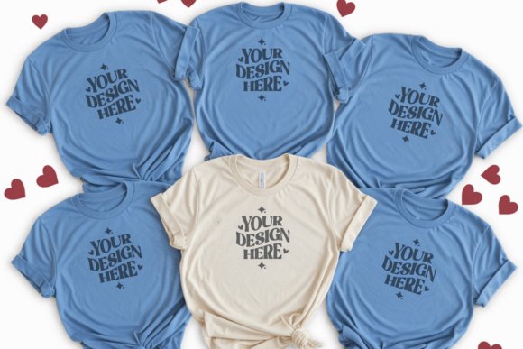 C1717 Valentine Group T-shirt Mockup 13