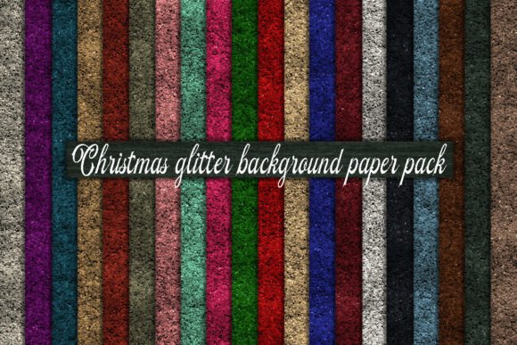 Christmas Glitter Background Paper Pack: A Sparkling Addition to Your Holiday Projects