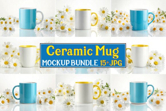 Free Ceramic Mug Mockup Bundle 06: A Designer’s Essential Tool
