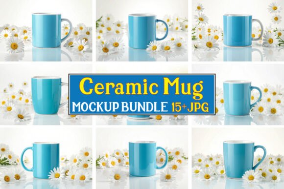 Free Ceramic Mug Mockup Bundle 07: A Designer’s Essential Tool