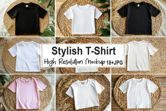 Free Stylish T-Shirt Mockup Bundle 11