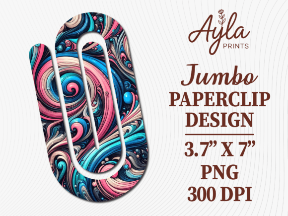 Galaxy Psychedelic Jumbo Paperclip: A Creative and Practical Solution for Digital Designers