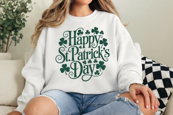 Happy St Patrick's Day PNG, Shamrock PNG: A Versatile Design for Creative Projects
