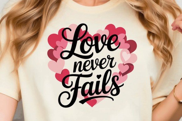 Love Never Fails Heart PNG: A Versatile Design for Creative Projects