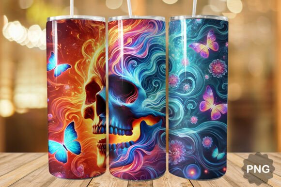 Magical Scary Skull Tumbler Wrap