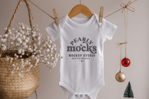 Rabbit Skins 4400 Baby Bodysuit Mockup 2: Elevate Your Design Workflow