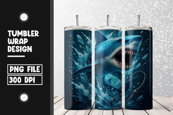 Shark Fishing Ocean Tumbler Wrap PNG: A Practical Guide for Creative Use