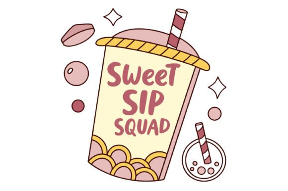 Sweet Sip Squad Christmas PNG: A Creative Asset for Modern Designers