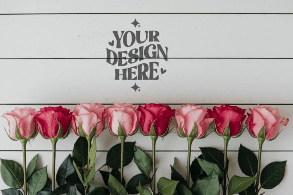 Valentine Background Flat Lay Mockup 25: A Versatile Tool for Creative Projects