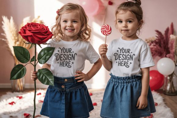 Valentine BC3001T Kids T-shirt Mockup 41: A Practical Tool for Creative Workflows