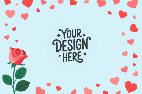 Valentine Day Background Flat Lay Mockup: A Modern Tool for Creative Expression