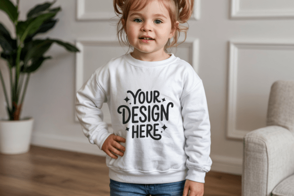 Valentine Gildan 18000B Kids Mockup 43
