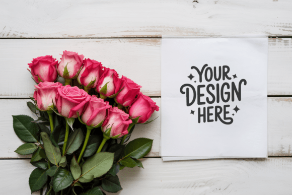 Valentine Roses Product Mockup 2: Elevate Your Design Presentations