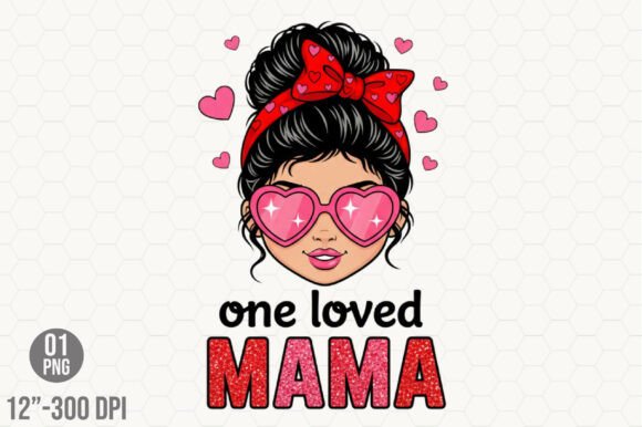 Whimsical One Loved Mama Coquette Png: A Versatile Design for Creative Projects